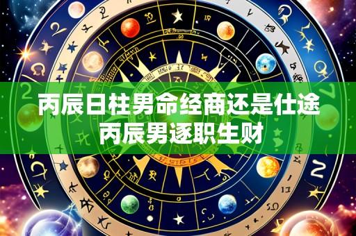 丙辰日柱男命经商还是仕途 丙辰男逐职生财