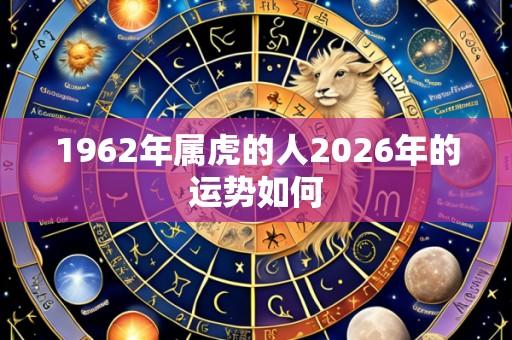 1962年属虎的人2026年的运势如何