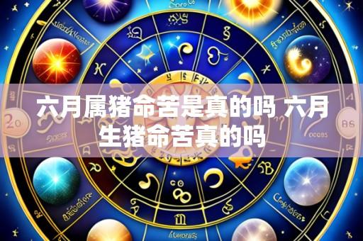 六月属猪命苦是真的吗 六月生猪命苦真的吗