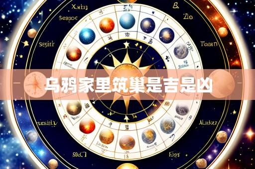 乌鸦家里筑巢是吉是凶