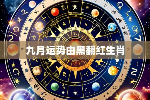 九月运势由黑翻红生肖