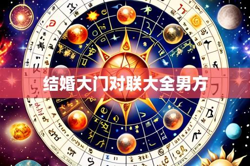 结婚大门对联大全男方