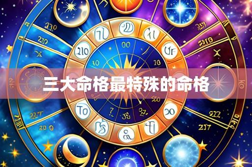 三大命格最特殊的命格