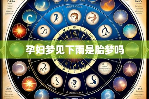 孕妇梦见下雨是胎梦吗