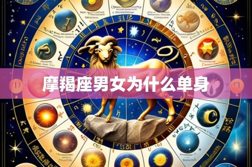 摩羯座男女为什么单身
