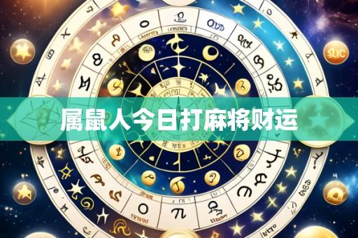 属鼠人今日打麻将财运
