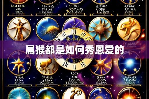 属猴都是如何秀恩爱的