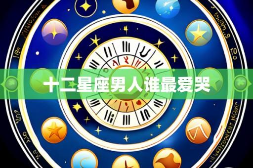 十二星座男人谁最爱哭