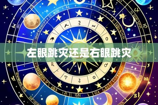 左眼跳灾还是右眼跳灾