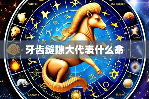 牙齿缝隙大代表什么命