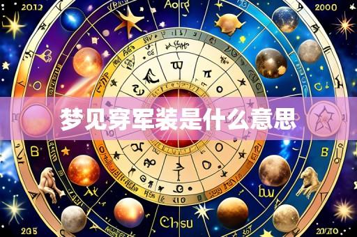 梦见穿军装是什么意思