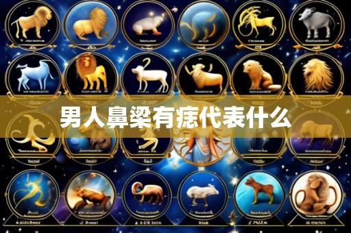 男人鼻梁有痣代表什么