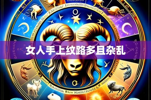 女人手上纹路多且杂乱