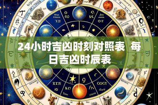 24小时吉凶时刻对照表  每日吉凶时辰表