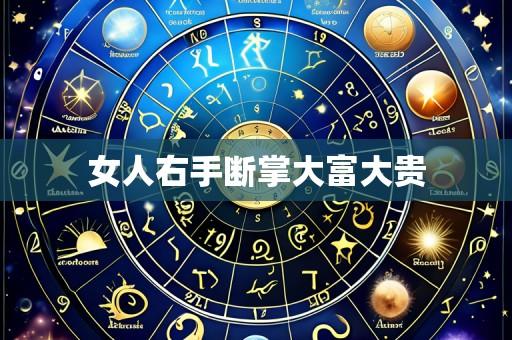 女人右手断掌大富大贵