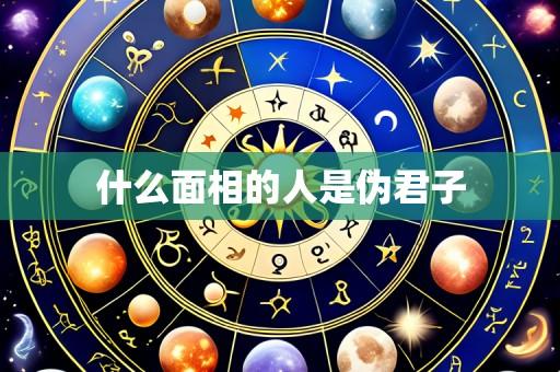 什么面相的人是伪君子