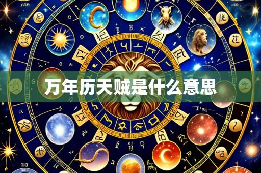万年历天贼是什么意思