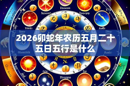 2026卯蛇年农历五月二十五日五行是什么