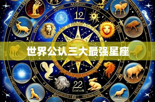 世界公认三大最强星座