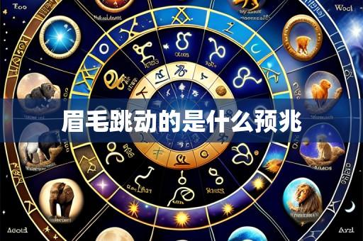 眉毛跳动的是什么预兆