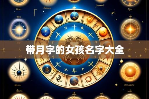 带月字的女孩名字大全