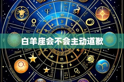白羊座会不会主动道歉