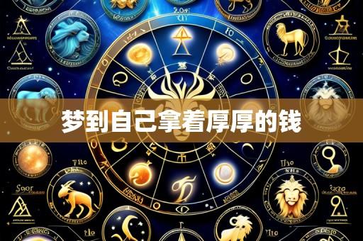 梦到自己拿着厚厚的钱