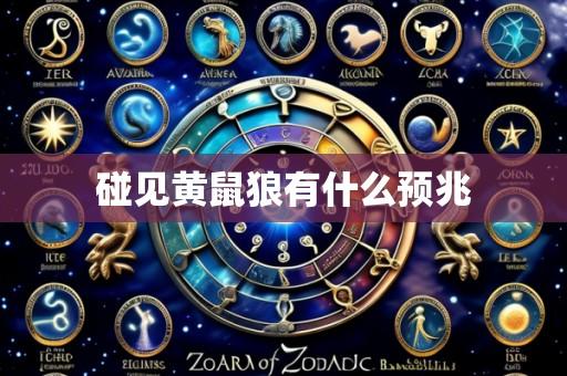 碰见黄鼠狼有什么预兆