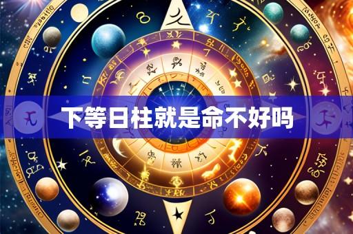下等日柱就是命不好吗