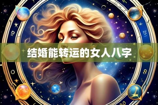 结婚能转运的女人八字