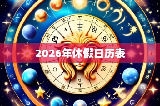 2026年休假日历表