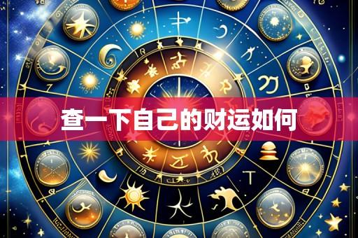 查一下自己的财运如何