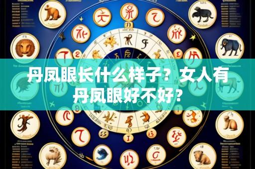 丹凤眼长什么样子?女人有丹凤眼好不好?