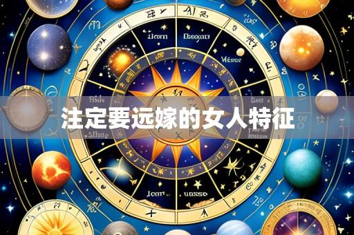 注定要远嫁的女人特征