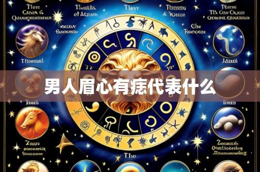 男人眉心有痣代表什么