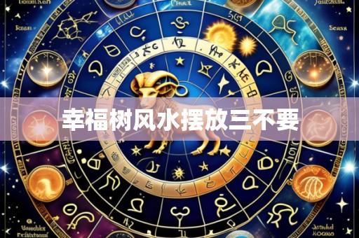 幸福树风水摆放三不要