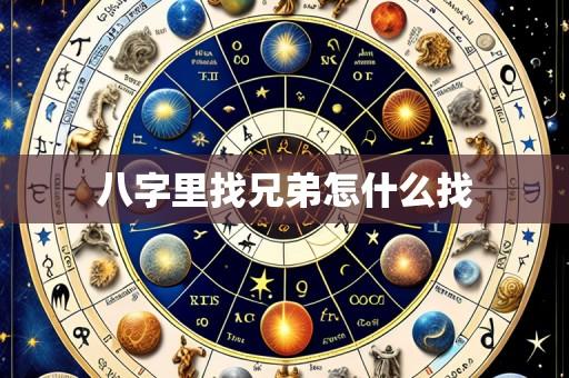 八字里找兄弟怎什么找