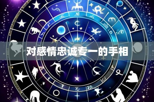 对感情忠诚专一的手相