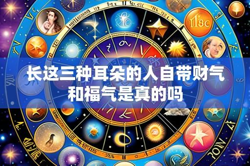 长这三种耳朵的人自带财气和福气是真的吗