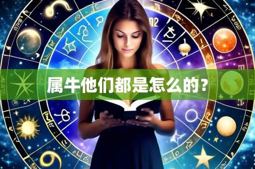 属牛他们都是怎么的?