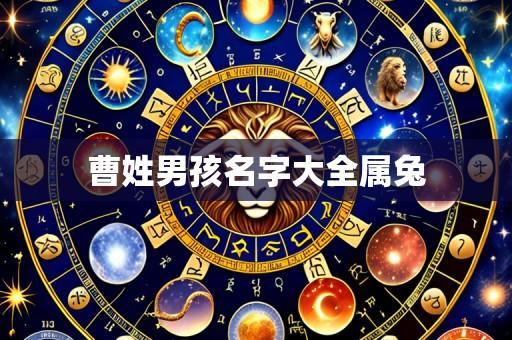 曹姓男孩名字大全属兔