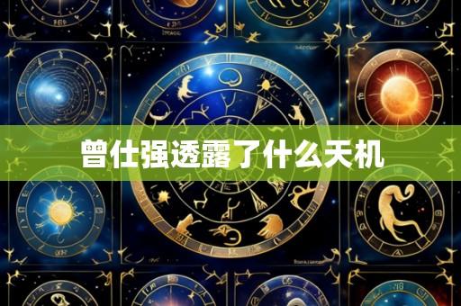 曾仕强透露了什么天机