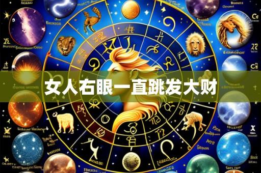 女人右眼一直跳发大财