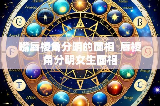 嘴唇棱角分明的面相  唇棱角分明女生面相