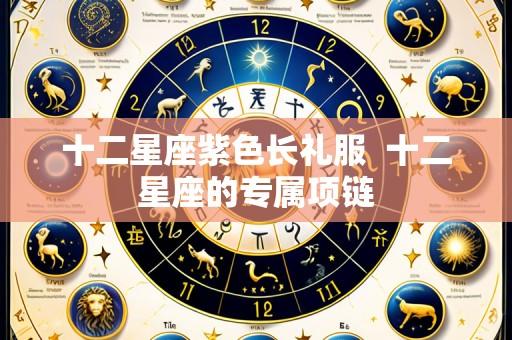 十二星座紫色长礼服 十二星座的专属项链