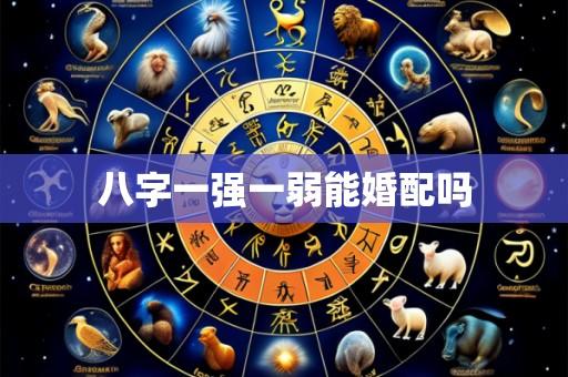 八字一强一弱能婚配吗
