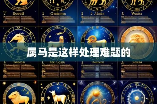 属马是这样处理难题的