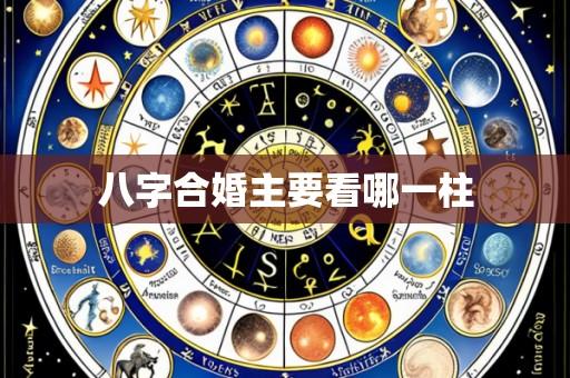 八字合婚主要看哪一柱