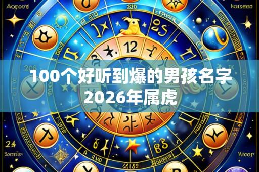 100个好听到爆的男孩名字2026年属虎