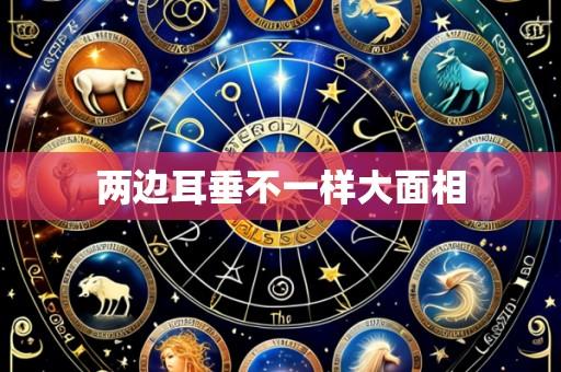 两边耳垂不一样大面相